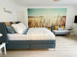 FeWo Studio 'Ein Bett im Kornfeld', Küche, 30qm, Souterrain
