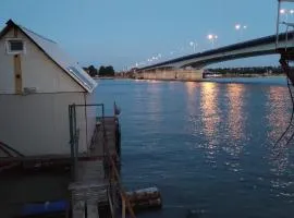A raft on the Sava river
