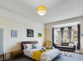 Ocean view double with ensuite, with access to private garden and bike store