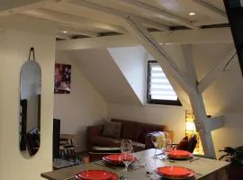 Charmant duplex privatisé, climatisé, 2 chambres