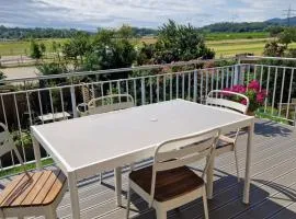 FeWo1 neuwertige, große 110qm FeWo über zwei Etagen mit Balkon im Außenbereich