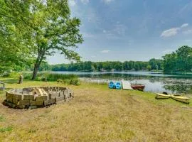 Lakefront Brohman Retreat with Dock and Fire Pit!