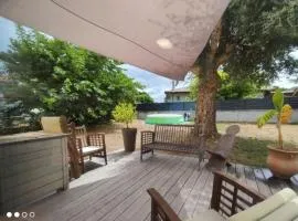 Maison climatisee 8 couchages avec piscine a Mimizan Plage notée superhote