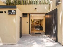 Second Home R&iacute;o Po, acomoda&ccedil;&atilde;o com cozinha em Cidade do M&eacute;xico