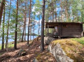 Mets&auml;syd&auml;n m&ouml;kki 1 Minttumaari, glamping en Puumala