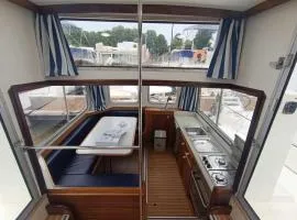 Séjour atypique sur une Pénichette vintage avec terrasse - Pontailler-sur-Saône - API-1-46-20