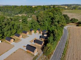 Campingfässer Clamping beheizt-Café Schlossblick、Kirchberg an der Jagstのキャンプ場