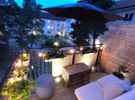 Mysig och lung lägenhet med balkong nära Stockholm!