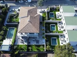 ETOILE DU BERGER Saint Aygulf 3 Villas et 4 appartements jardin individuel et piscine chauffée en saison - la mer et les plages 450 m