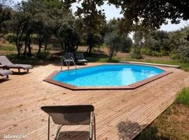 Appartement dans mas avec piscine privée sans vis a vis