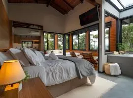 Cabana em Urubici com banheira de hidromassagem.