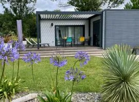 Charming eco-lodge with heated pool and jacuzzi all year round in Charente-Marit