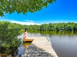 Lakefront Lusby Home with Fire Pit 3 Mi to Beach!