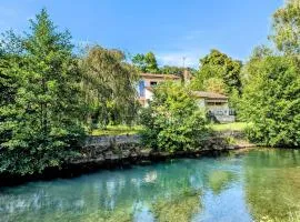 Maison avec piscine chauffée, tennis gratuit, 5 chambres en bord de rivière - Haironville, France - FR-1-585-34