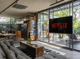 Luxury Industrial Villa with Sauna and Highend Amenities