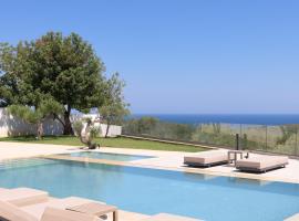 Elia Villa, with Pool, SeaViews & Iconic Design, By ThinkVilla, hotel di Astérion