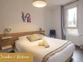 T2 - Balcon -15 min centre ville et Allemagne