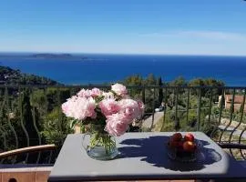 Gîte "Villa SIMONE" Vue Mer 180° CALME Terrasse couverte Jardin.