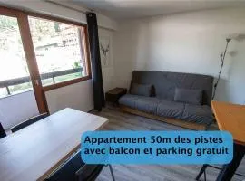 Les Cimes, Chaleureux studio 4 pers, 50m du télécabine, vue dégagée sur les pistes, DRAPS NON COMPRIS