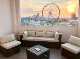 Penthouse in front of Estrella de Puebla 16 guest