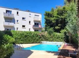 Canet-en-Roussillon: T3 moderne, RDC, 4 pers, piscine, garage, proche mer - FR-1-794-156