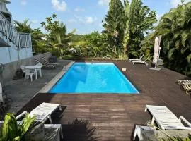 Résidence Morne Bunel en Guadeloupe - zone prisée Abymes - Gosier - Pointe-à-Pitre avec piscine, jardin, arbres fruitiers