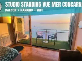 - L'IROIZH - CONCARNEAU - VUE MER PANORAMIQUE - STUDIO STANDING PLAGE DES SABLES BLANCS - PARKING - DRAPS & SERVIETTES INCLUS - NEAR THALASSOTHERAPY - Wifi -