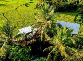 ต้งโฮมสเตย์ กลางทุ่งนา Local Homestay and View，楠府的有熱水按摩池的飯店