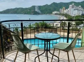 Espectacular vista a la playa el Rodadero