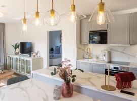 Große helle moderne Wohnung mit Balkon und Aussicht HBS, hotell i Sonthofen