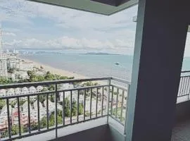 2Bedroom 2Bathroom Seaview Jomtien 18th floor 66sqm