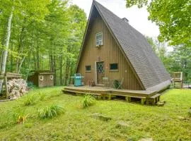 A-Frame Cabin with Furnished Deck in Becket!