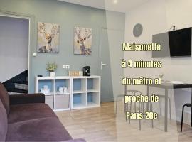 #3 Maison à 4 minutes du métro et proche de Paris, hotel in Bagnolet