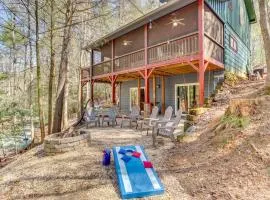 Secluded Cherry Log Cabin with Hot Tub and Swings!
