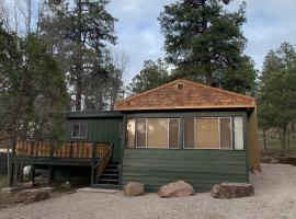 Twin Pines Casita - Big Yard, View, Porch, Hot Tub, & Charm, hotel in Ruidoso