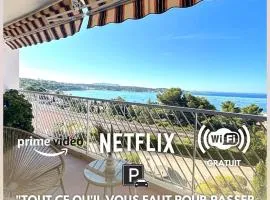 Vue sur la Baie de Bandol en famille ou entre amis