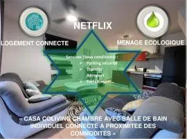 CASA COLIVING avec chambre salle de bain individuelles privatives