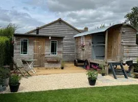 The Hen House Shepherds hut with hot tub