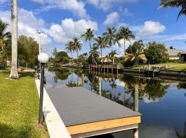 Lanai and Pool Waterfront Cape Coral Home!