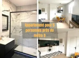 #7 Appartement pour 5 personnes près du métro L9