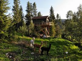 Fjellgla tretopphytte, villa in Holo