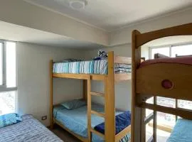 Dpto con 8 camas y vista al mar de 3 habitaciones