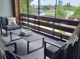 Ferienwohnung Rheinpark Emmerich Rheinblick, Balkon & Parkplatz