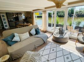 "Birdie Boat" Hausboot direkt auf der Weser, b&aring;d i Hameln