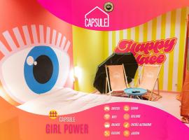 Capsule Girl Power SPA - balneo - Sauna - Karaoké - Billard - 2 chambres, hotel v destinaci Charleroi