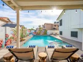 Rock Climbing Wall Pool& Mini Golf Game Room Mural