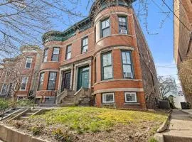 Beautiful Green Door Brownstone
