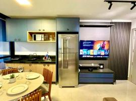 Flat Alto, Completo e com Linda Vista no Vertigo, hotel s vířivkou v destinaci Campo Grande