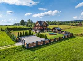 Domek w górach DeLuxe sauna,jacuzzi,basen,hot tub-Nowy Targ blisko Białka ,Zakopane، فندق في نوفه تارخ