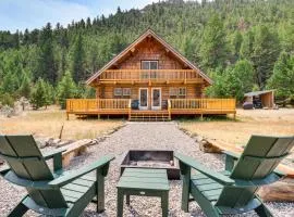 Riverfront Montana Log Cabin with Mountain Views!